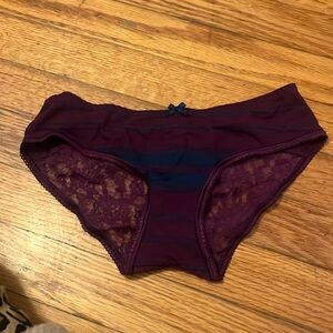 NWT purple and blue lace Victoria secret hiphugger